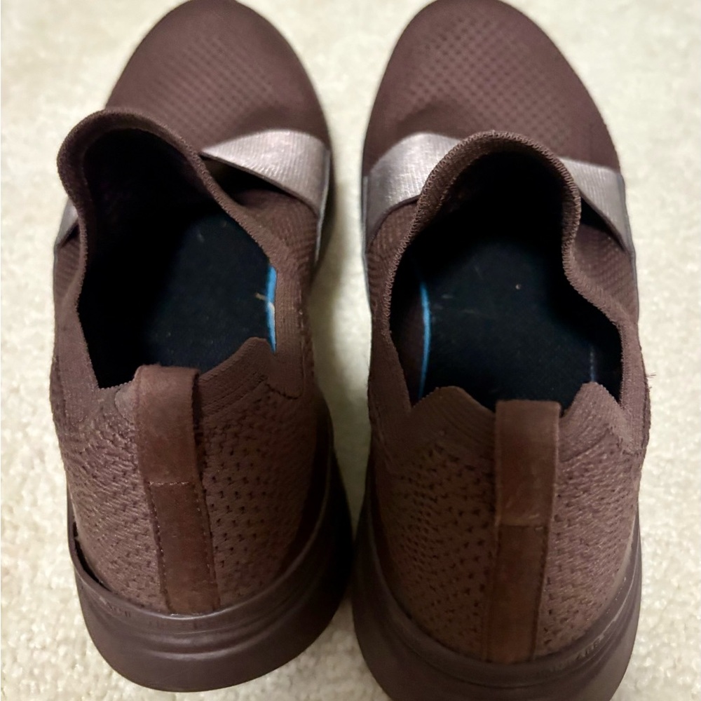 APL unisex/Women Chocolate Brown Slip-On Sneakers, size 10 - Picture 5 of 10